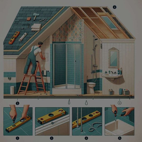 Comment installer une douche à l'italienne dans une salle de bain mansardée ?