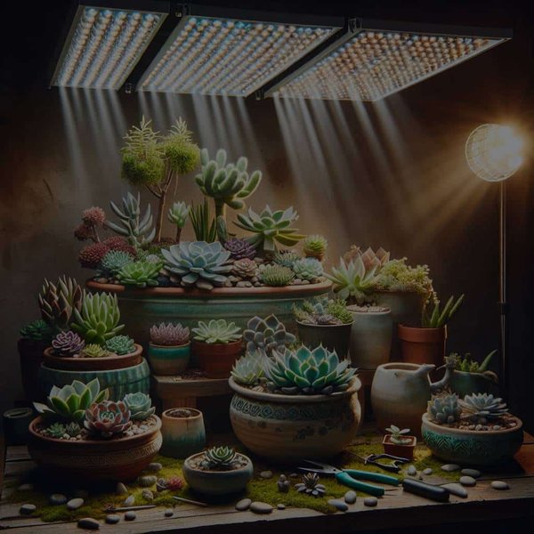 Comment cultiver un jardin de plantes succulentes en intérieur avec un éclairage artificiel ?