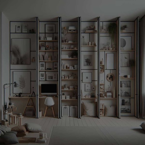 Quelles options de cloisons coulissantes pour un studio afin d'optimiser l'espace?